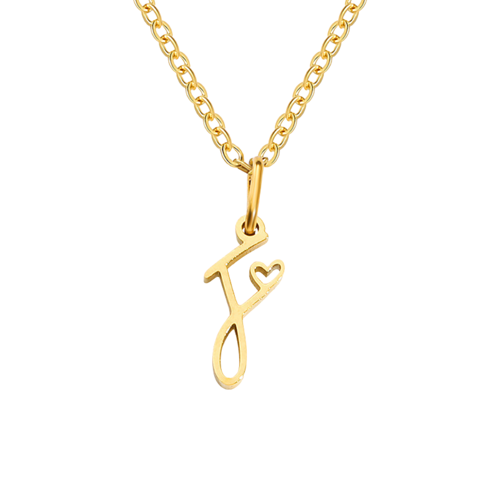 Collier Initiales Cœur | Or