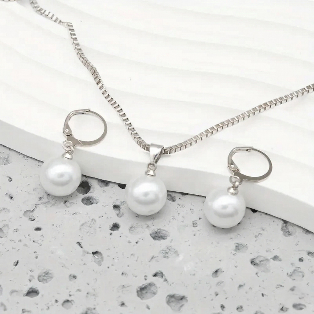Parure Bijoux Perle Grâce Dorée | Or