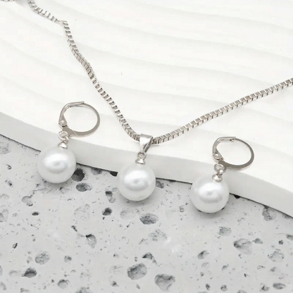 Parure Bijoux Perle Grâce Dorée | Or
