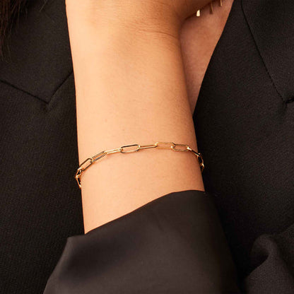 Bracelet Maille Venise | Or Blanc