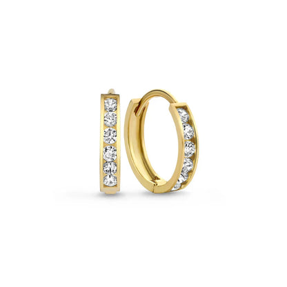 Parure Boucles d'Oreilles Pierre Dara Brillane | Or