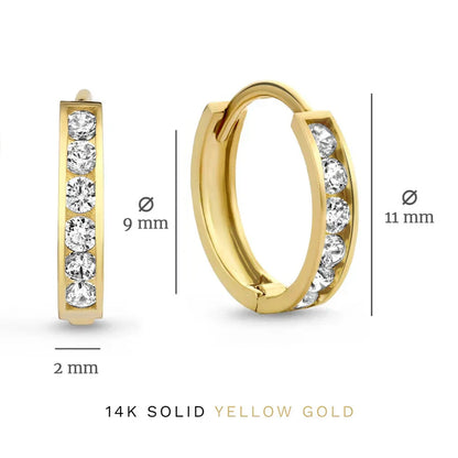 Parure Boucles d'Oreilles Pierre Dara Brillane | Or