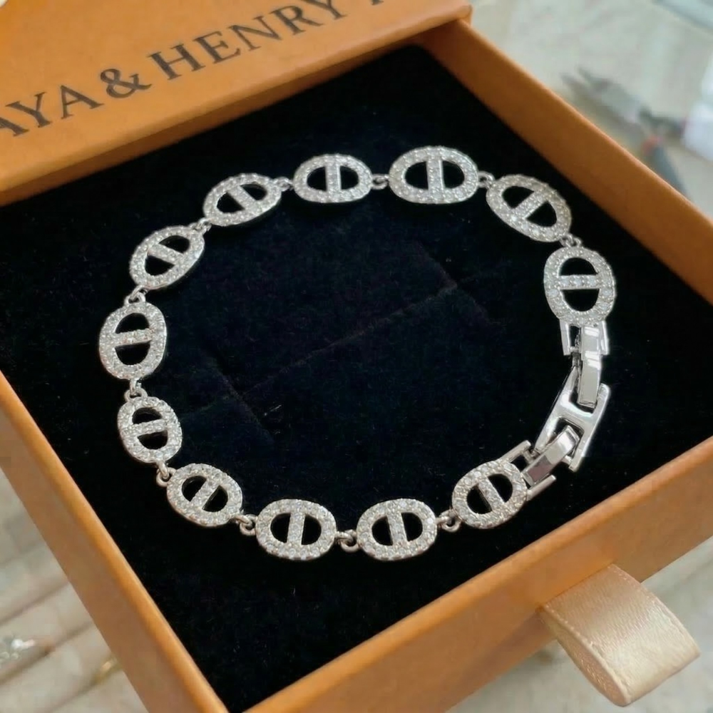 Bracelet Isla Marina | Or Blanc