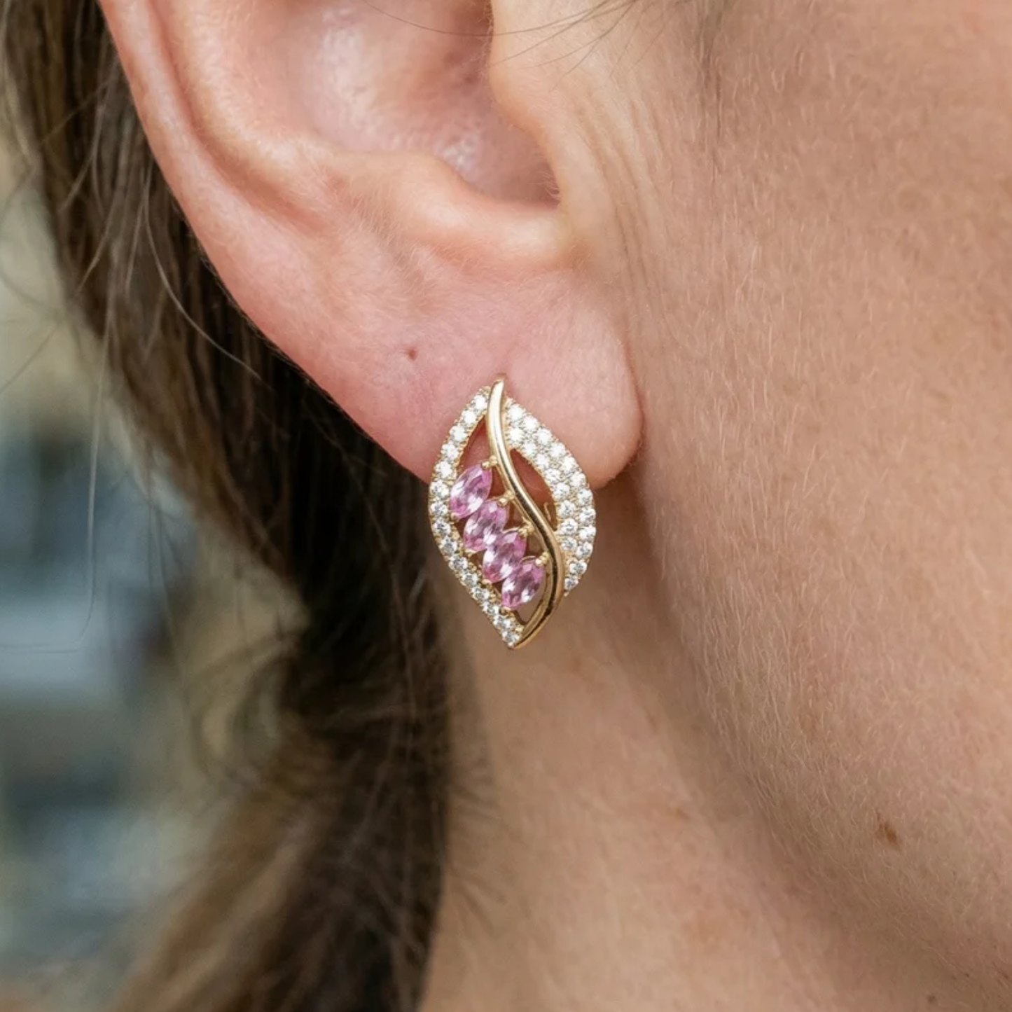 Boucles d'Oreilles Isola Blushlune | Or