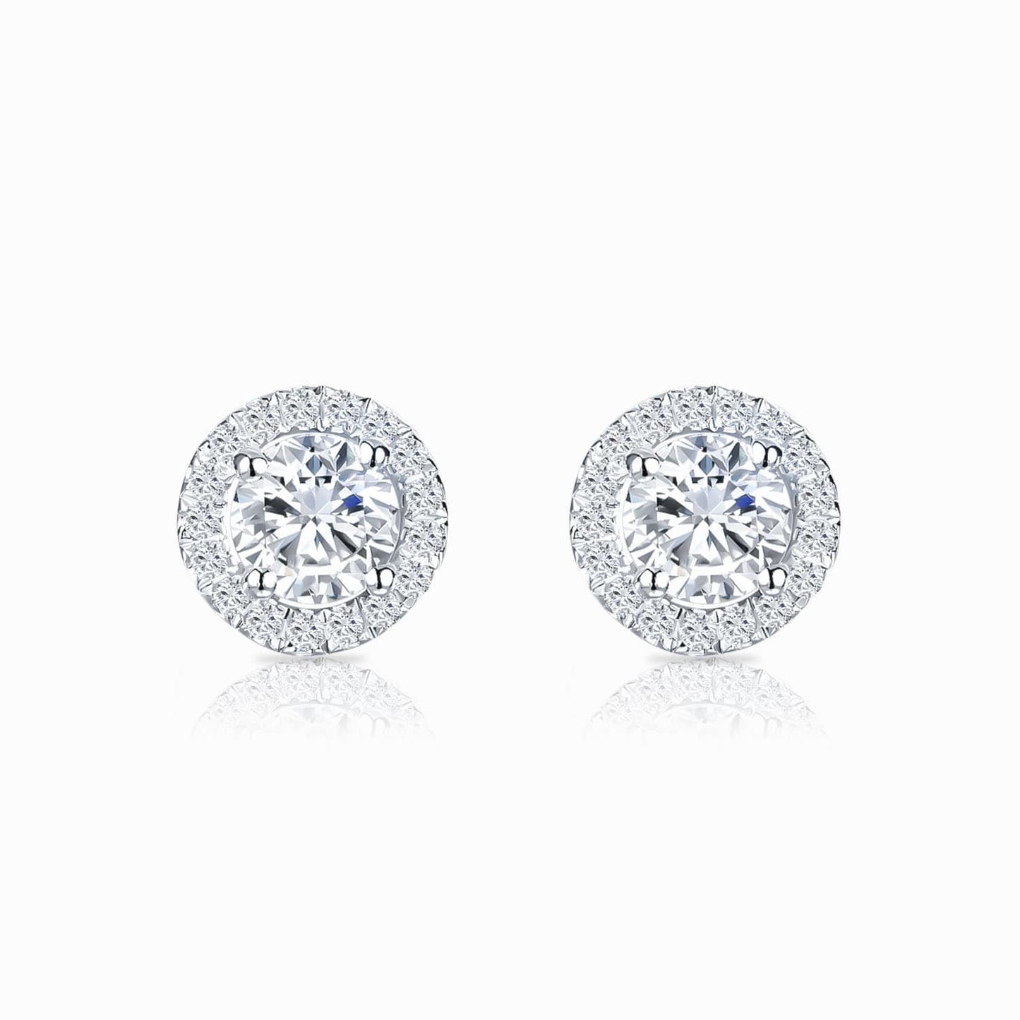 Boucles d'Oreilles Belle Dame | Or Blanc