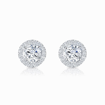 Boucles d'Oreilles Belle Dame | Or Blanc