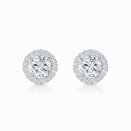Boucles d'Oreilles Belle Dame | Or Blanc