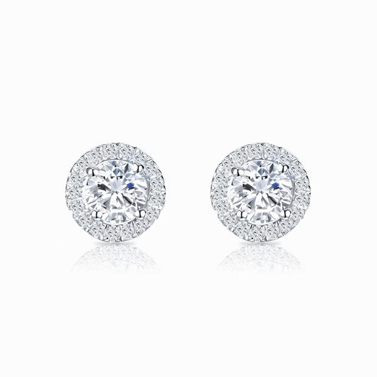 Boucles d'Oreilles Belle Dame | Or Blanc