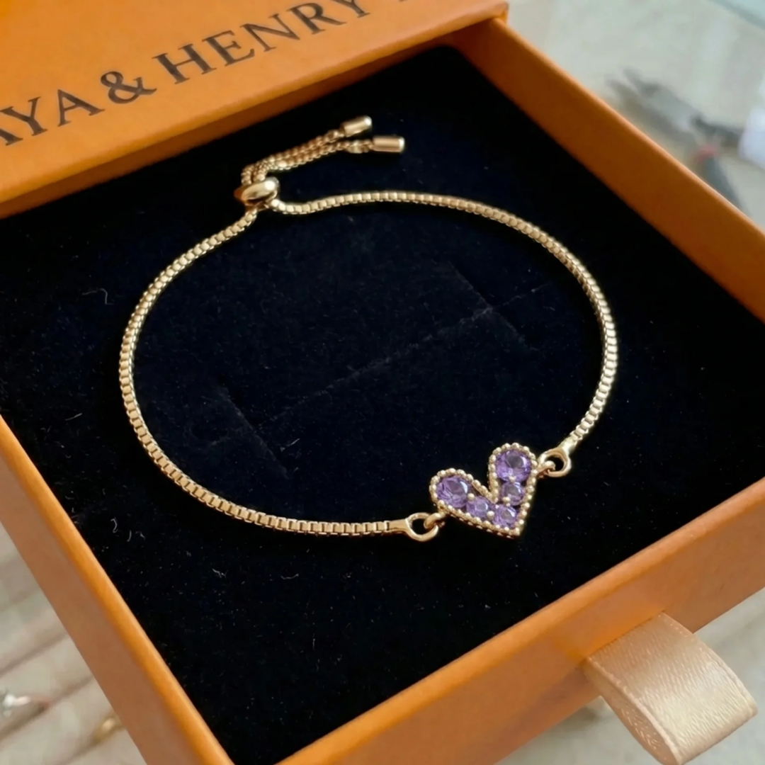 Bracelet Amour Lilas | Or