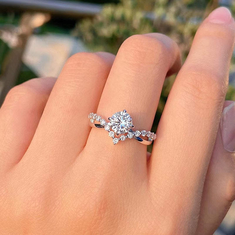 Bague Celina Everhart | Or Blanc