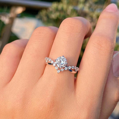 Bague Celina Everhart | Or Blanc