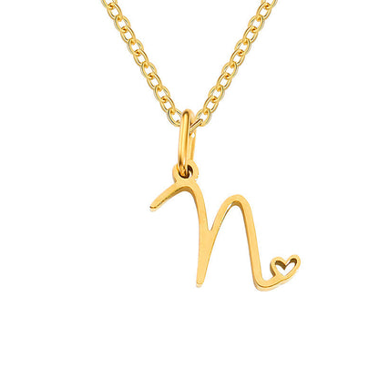 Collier Initiales Cœur | Or