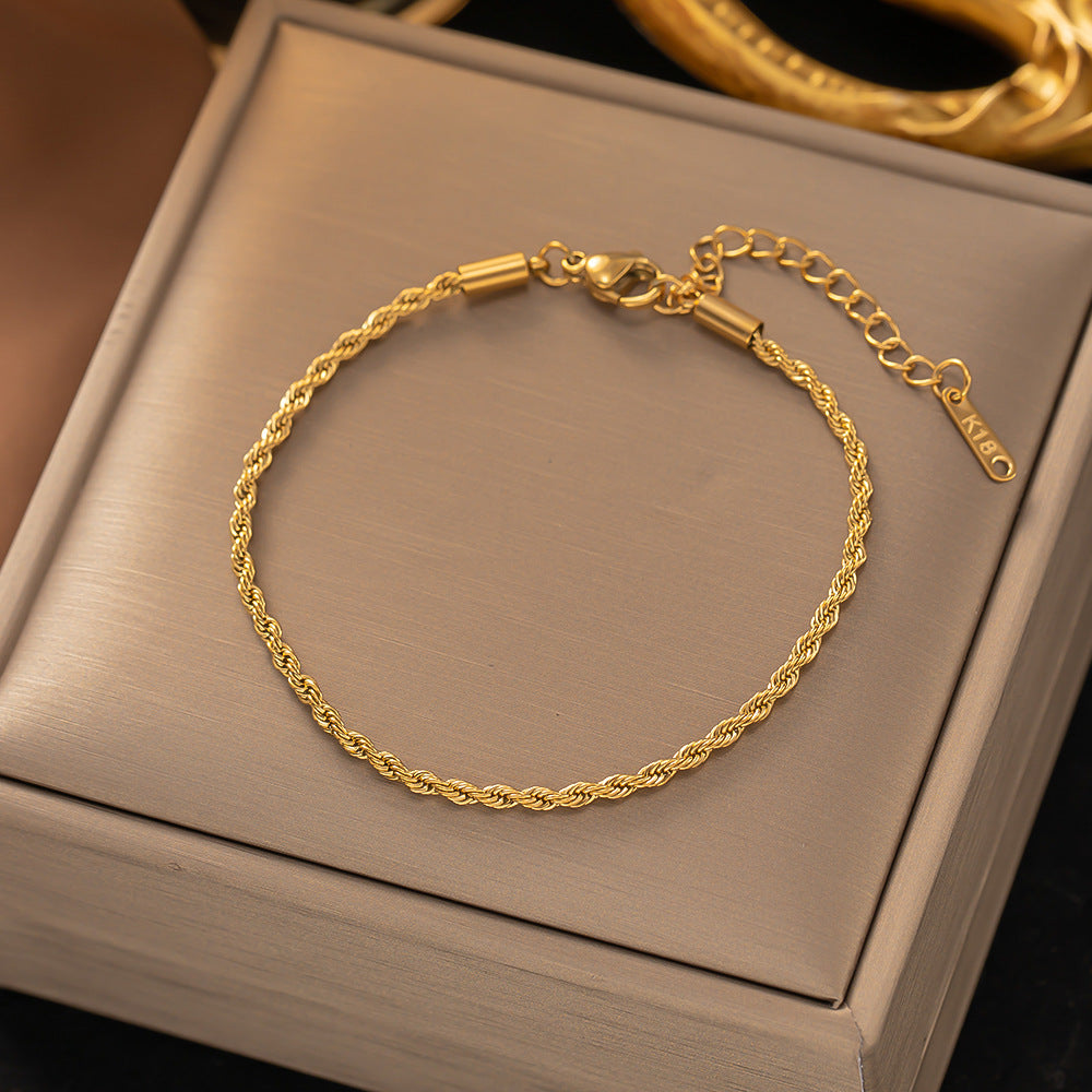 Bracelet Chaîne Torsadée | Or