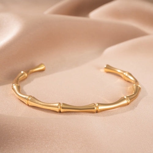 Bracelet Manchette Bambou | Or
