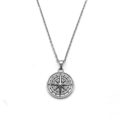 Collier Pendentif Boussole | Or