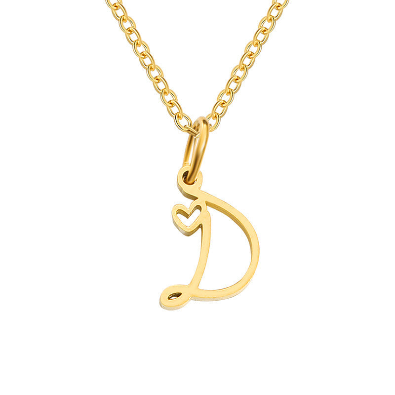 Collier Initiales Cœur | Or
