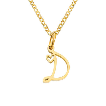 Collier Initiales Cœur | Or