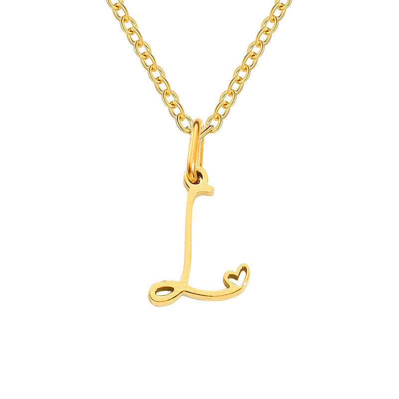 Collier Initiales Cœur | Or