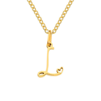 Collier Initiales Cœur | Or