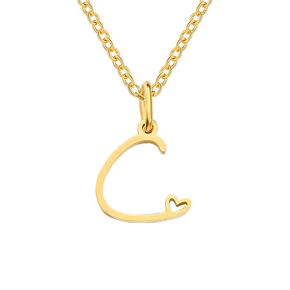 Collier Initiales Cœur | Or