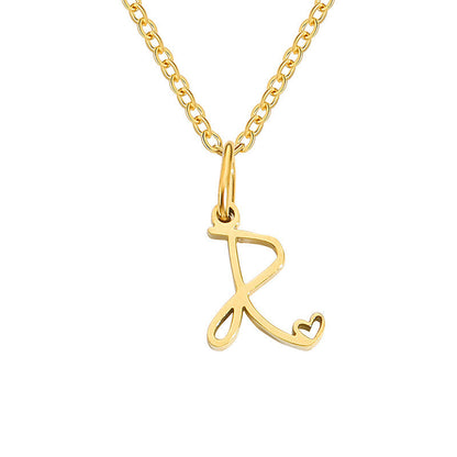 Collier Initiales Cœur | Or