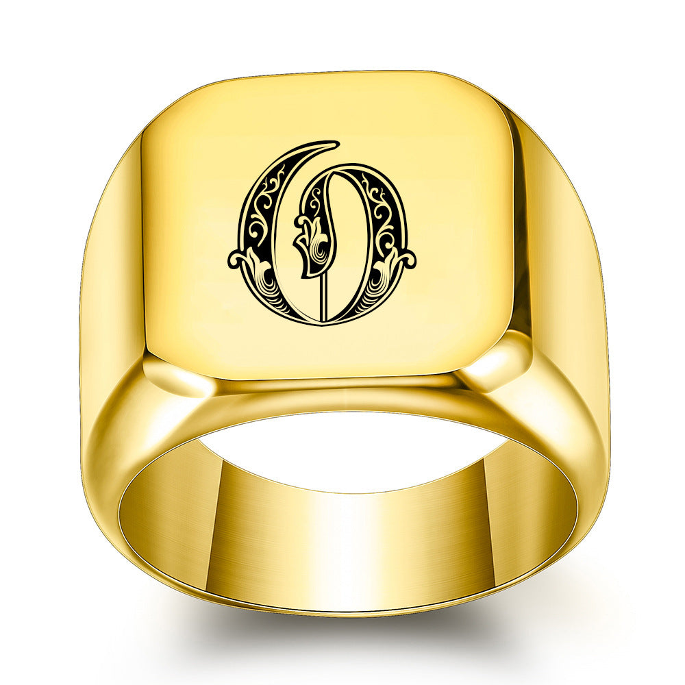 Bague Initiale Noble Classique | Or