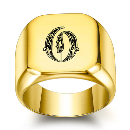 Bague Initiale Noble Classique | Or