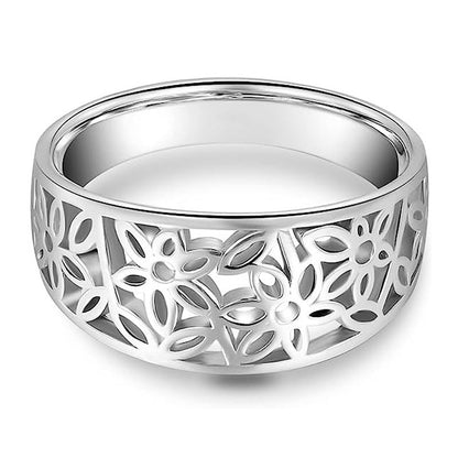 Bague Fleur Délicate Daria | Or Blanc