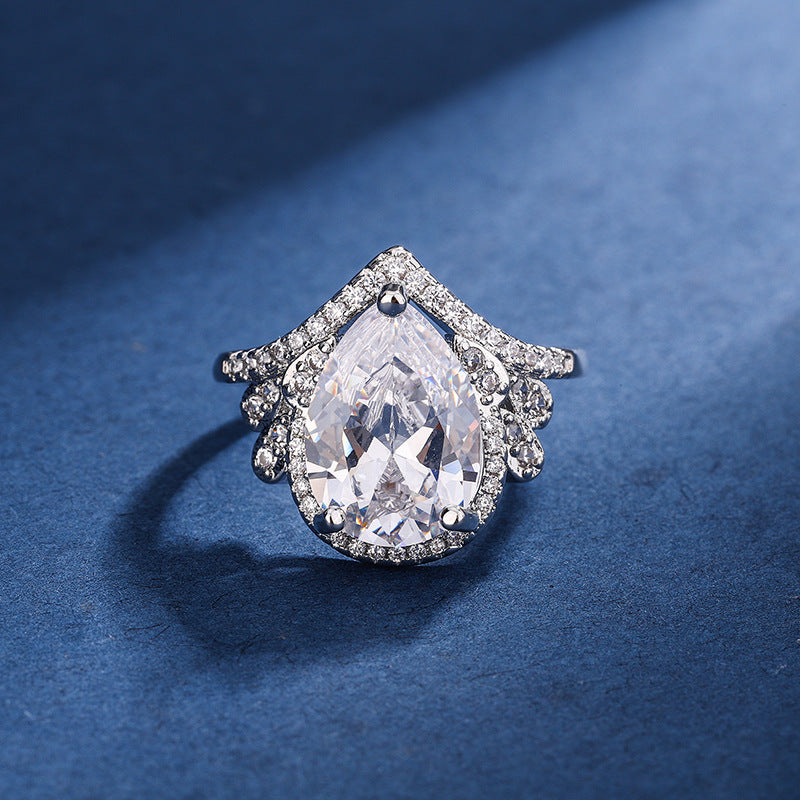 Parure Aria Larme Blanche | Or Blanc