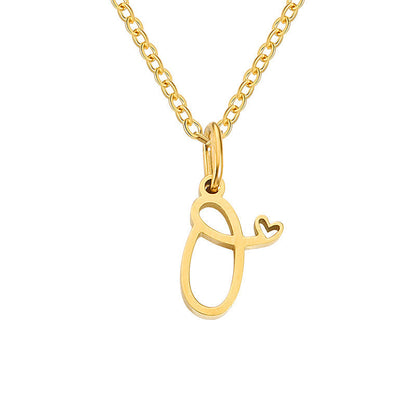 Collier Initiales Cœur | Or