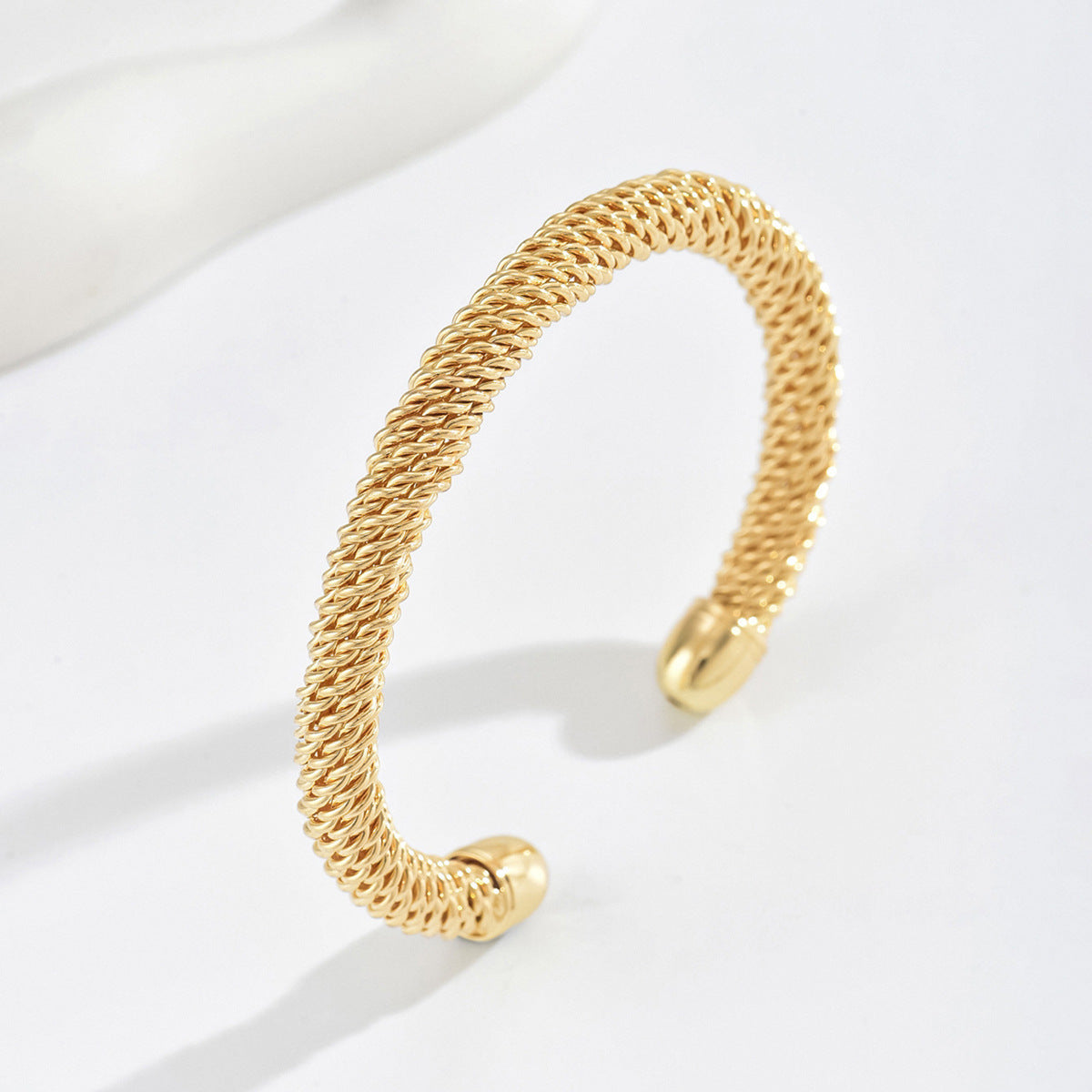 Bracelet Manchette Corde Cassian | Or