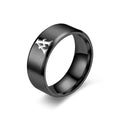 Bague Initiale Obsidienne | Finition Noire