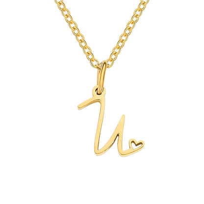 Collier Initiales Cœur | Or