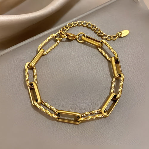 Bracelet Maille Épaisse Lorielle | Or