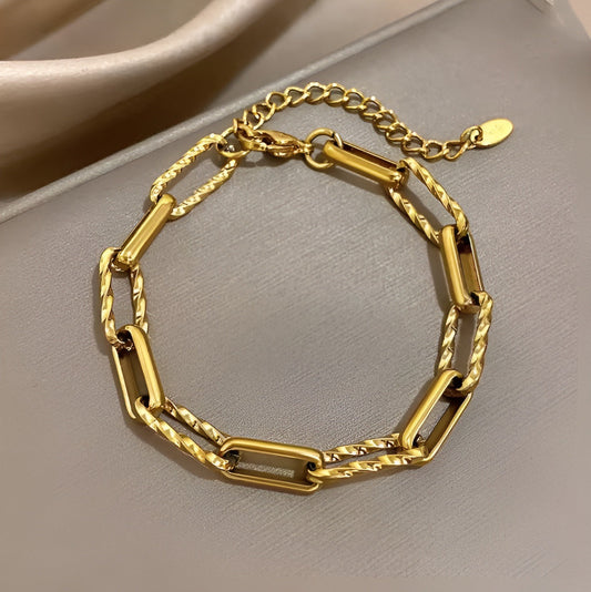 Bracelet Maille Épaisse Lorielle | Or