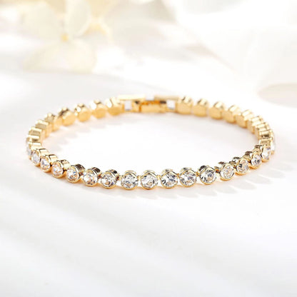 Bracelet Tennis Taille Ronde | Or
