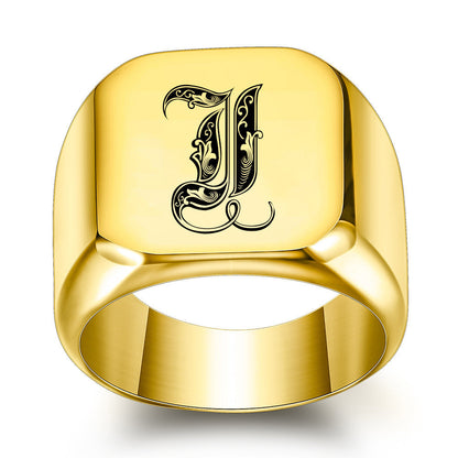 Bague Initiale Noble Classique | Or