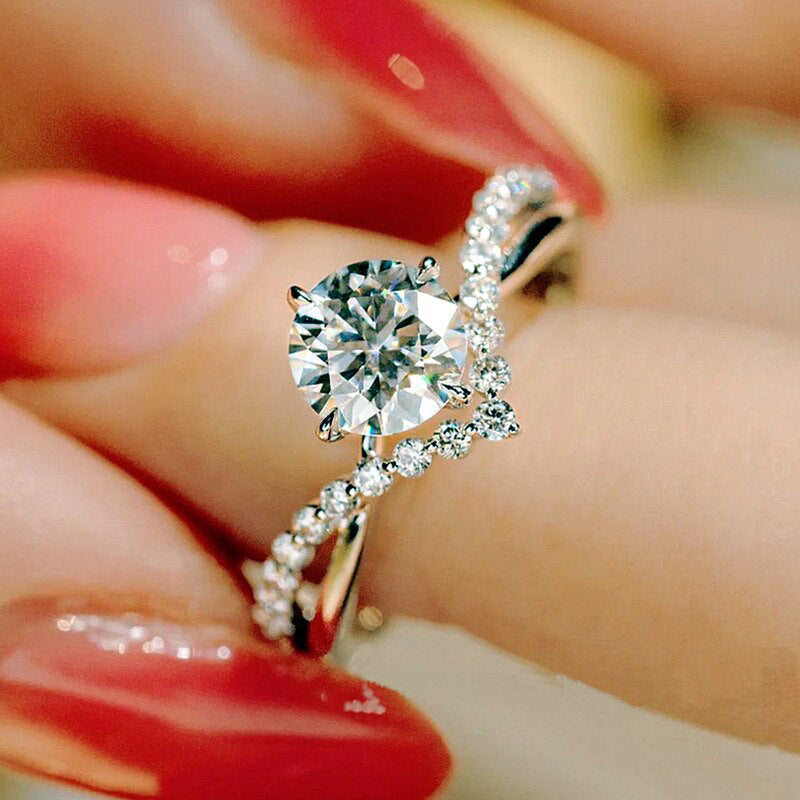 Bague Celina Everhart | Or Blanc