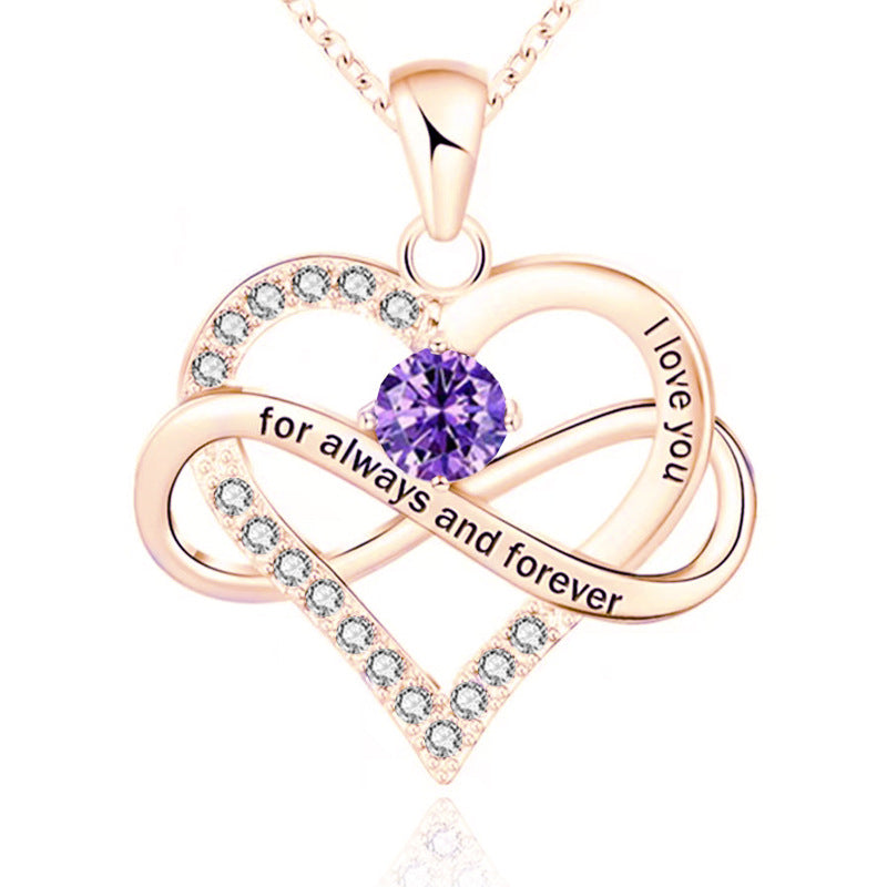 Collier Pierre de Naissance Pour Toujours et À Jamais