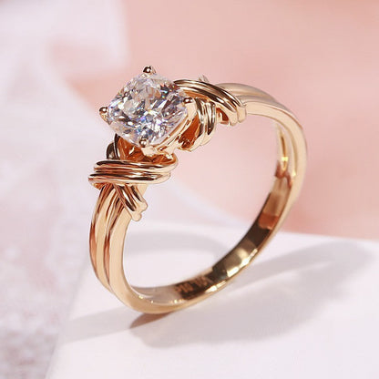 Bague Anneau Noué Élégante | Or