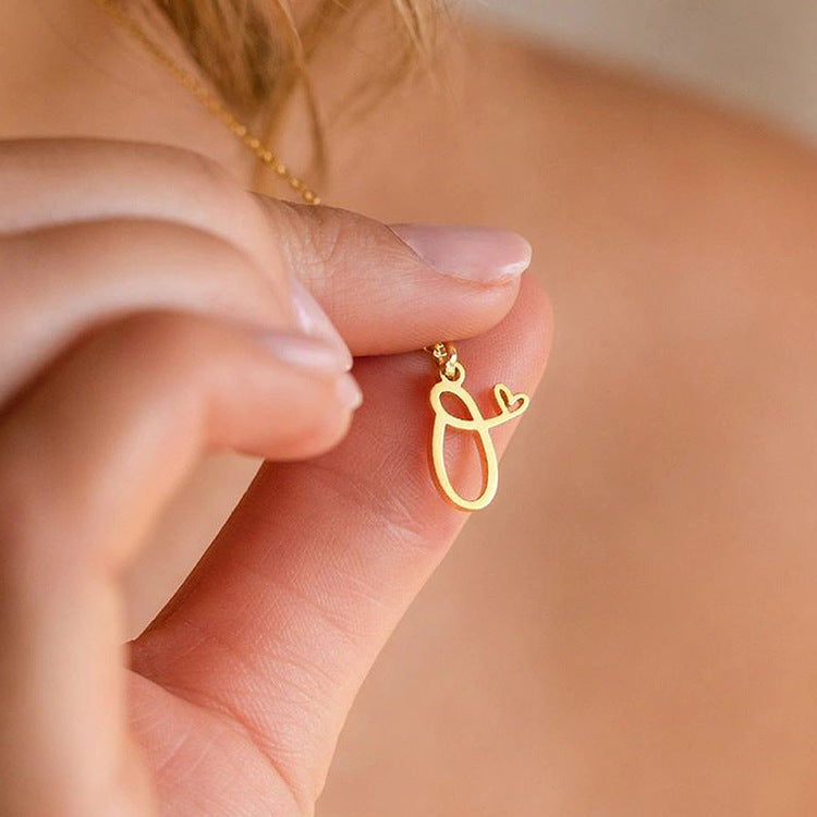 Collier Initiales Cœur | Or
