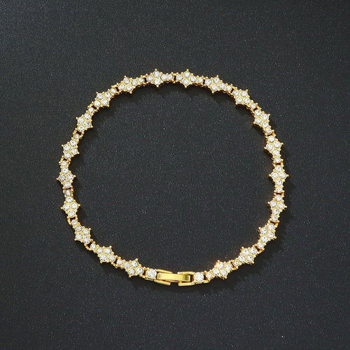 Bracelet Tennis Classique Grappe | Or