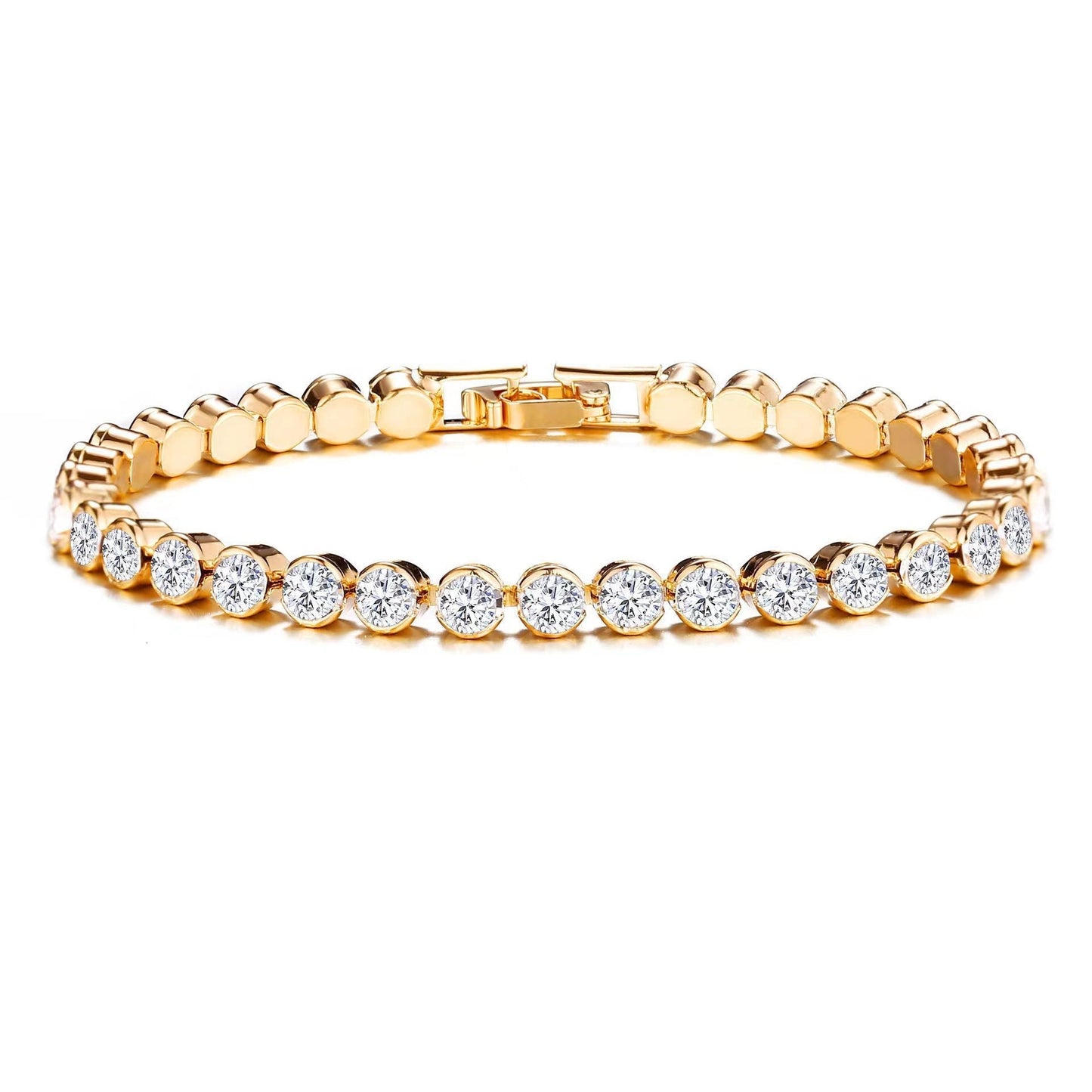 Bracelet Tennis Taille Ronde | Or