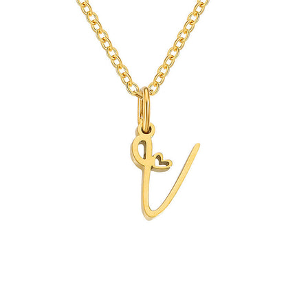 Collier Initiales Cœur | Or
