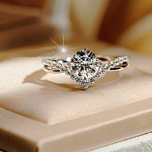 Bague Celina Everhart | Or Blanc