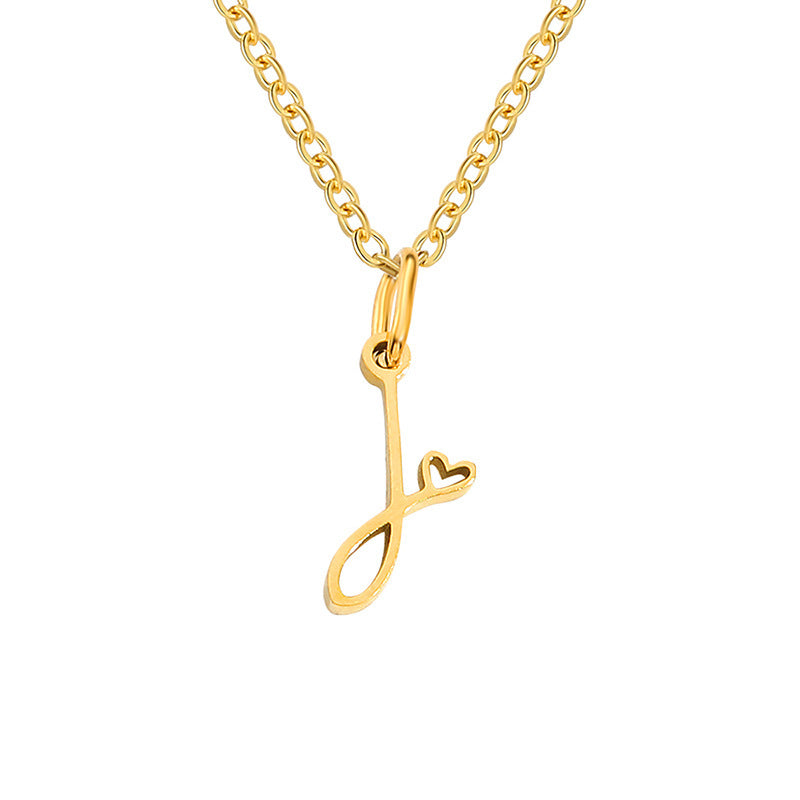 Collier Initiales Cœur | Or