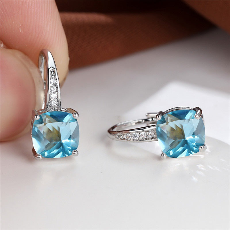Boucles d'Oreilles Créoles Pierre Mystique | Or