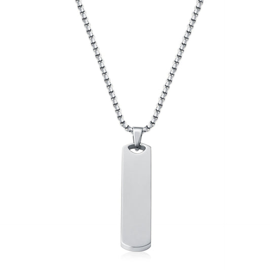 Collier Médaille Core | Or Blanc