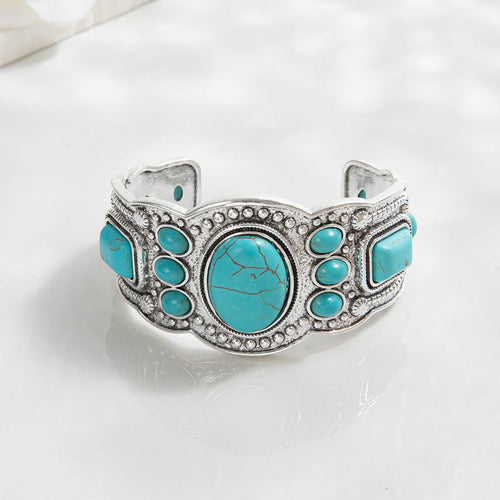 Bracelet Manchette Valencrest Ciel | Or Blanc