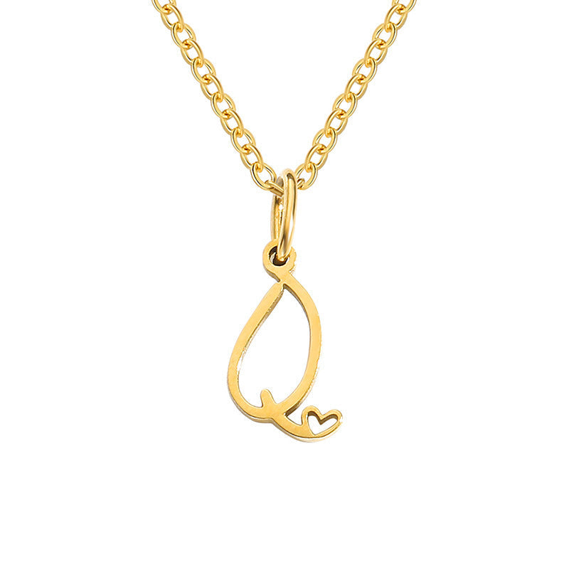 Collier Initiales Cœur | Or
